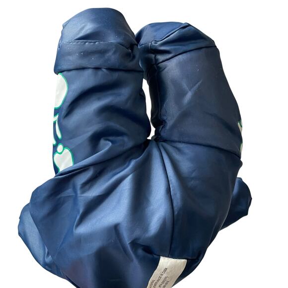 Vintage 90s Halloween Nylon Skeleton Bear Plush Costume Blue Stuffed Animal Toy - Picture 7 of 8